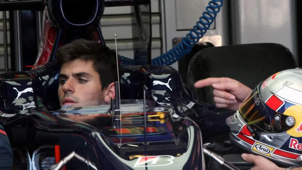 Jaime Alguersuari, durante su etapa en la escudería Toro Rosso