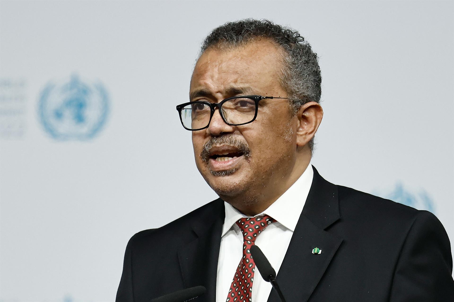 Foto: Imagen de archivo del secretario general de la Organización Mundial de la Salud (OMS), Tedros Adhanom. (Carsten Koall/dpa)