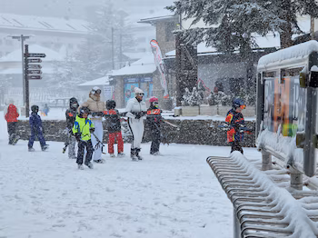 Nieve en el entorno de