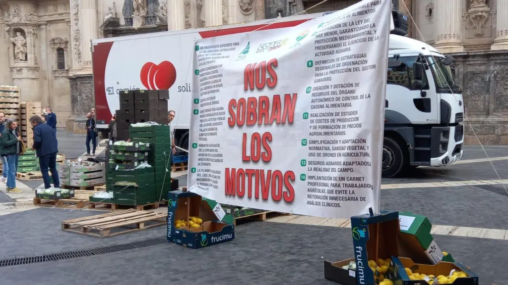 Lema Nos sobran los motivos de COAG en protesta por recortes en la PAC y Mercosur