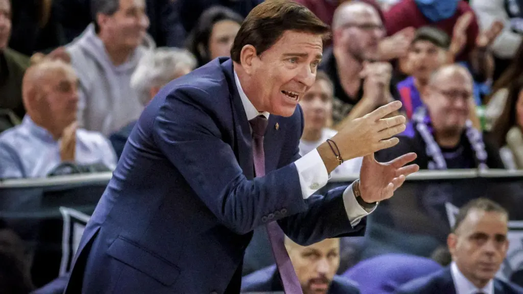 Xavi Pascual, durante un partido del FC Barcelona.