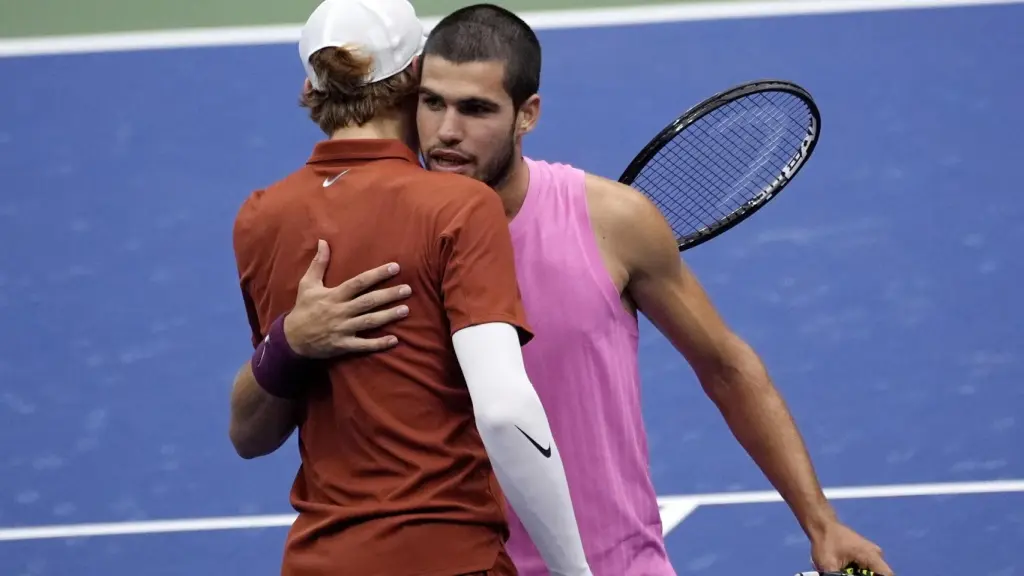 Alcaraz y Sinner, en la final del último US Open