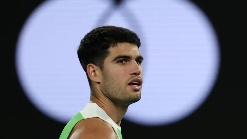 Alcaraz, durante el partido contra Walton