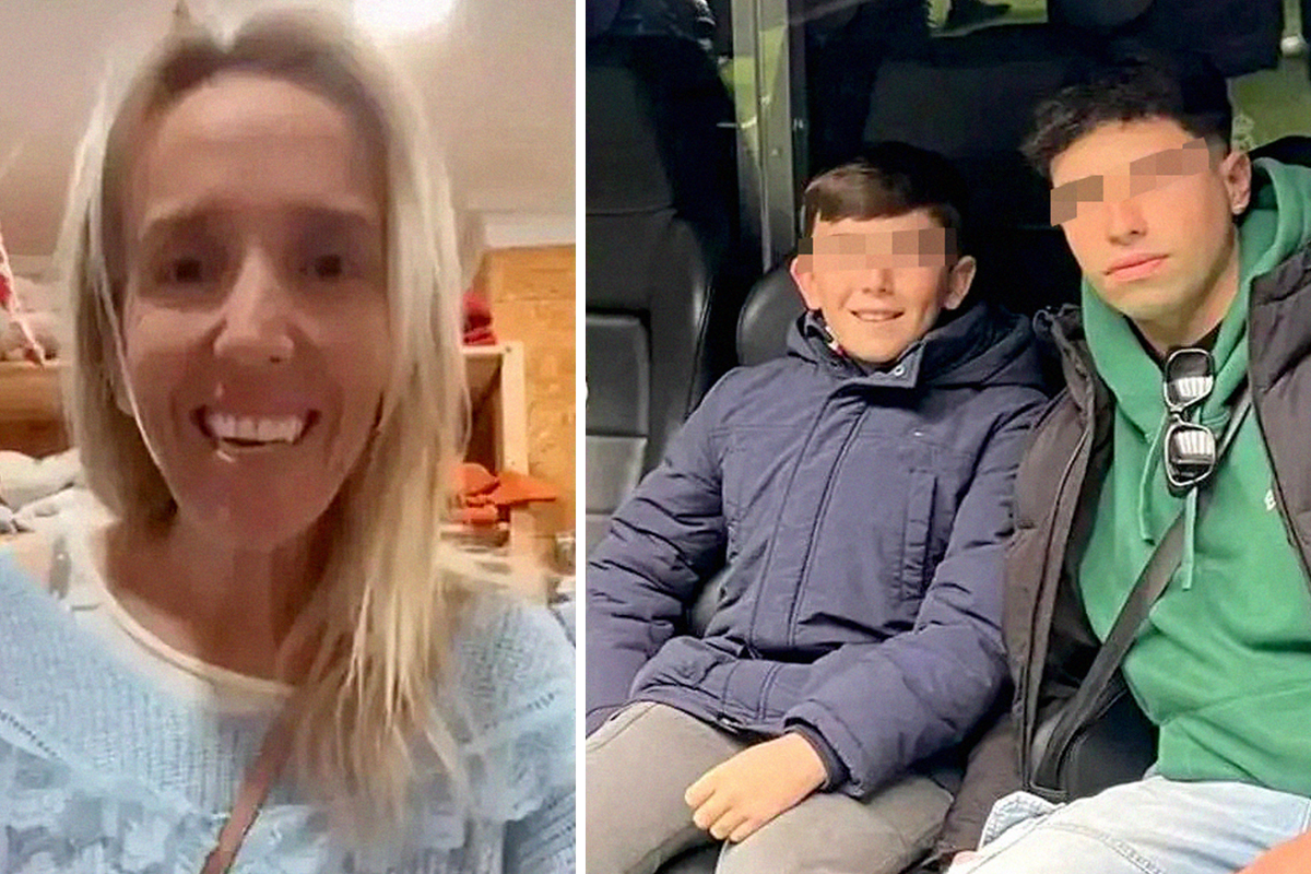 Cristina Álvarez, junto a su hijo Pepe Zamorano y a su sobrino Félix Zamorano.