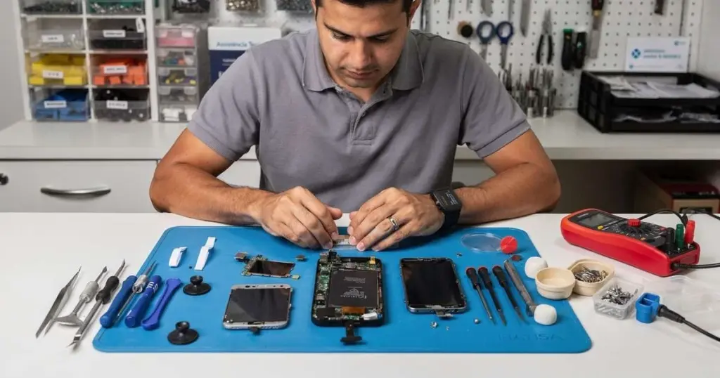 ¿Cuántas reparaciones de móvil al día te garantizan un sueldo mínimo?