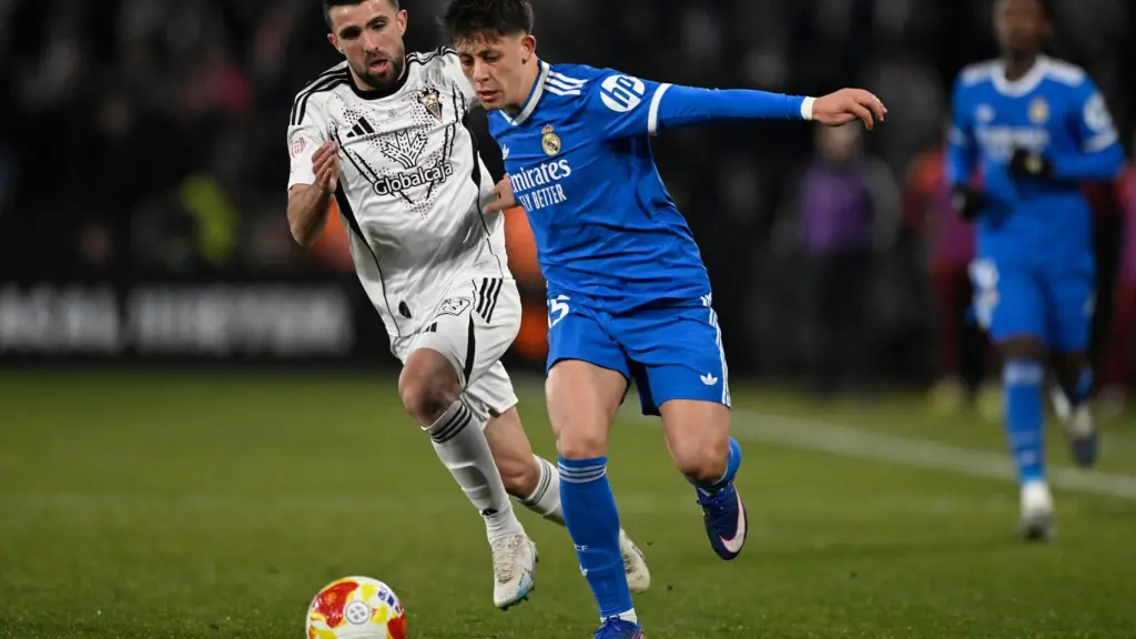 Arda Güler, en el partido ante el Albacete.