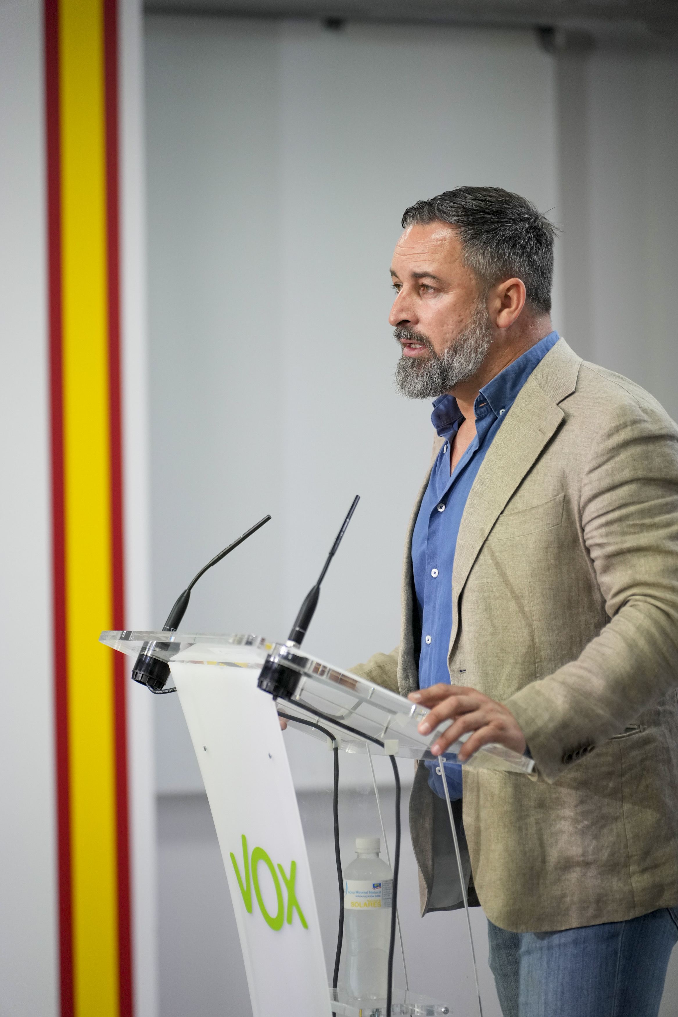 El presidente de Vox, Santiago Abascal, en una imagen de archivo