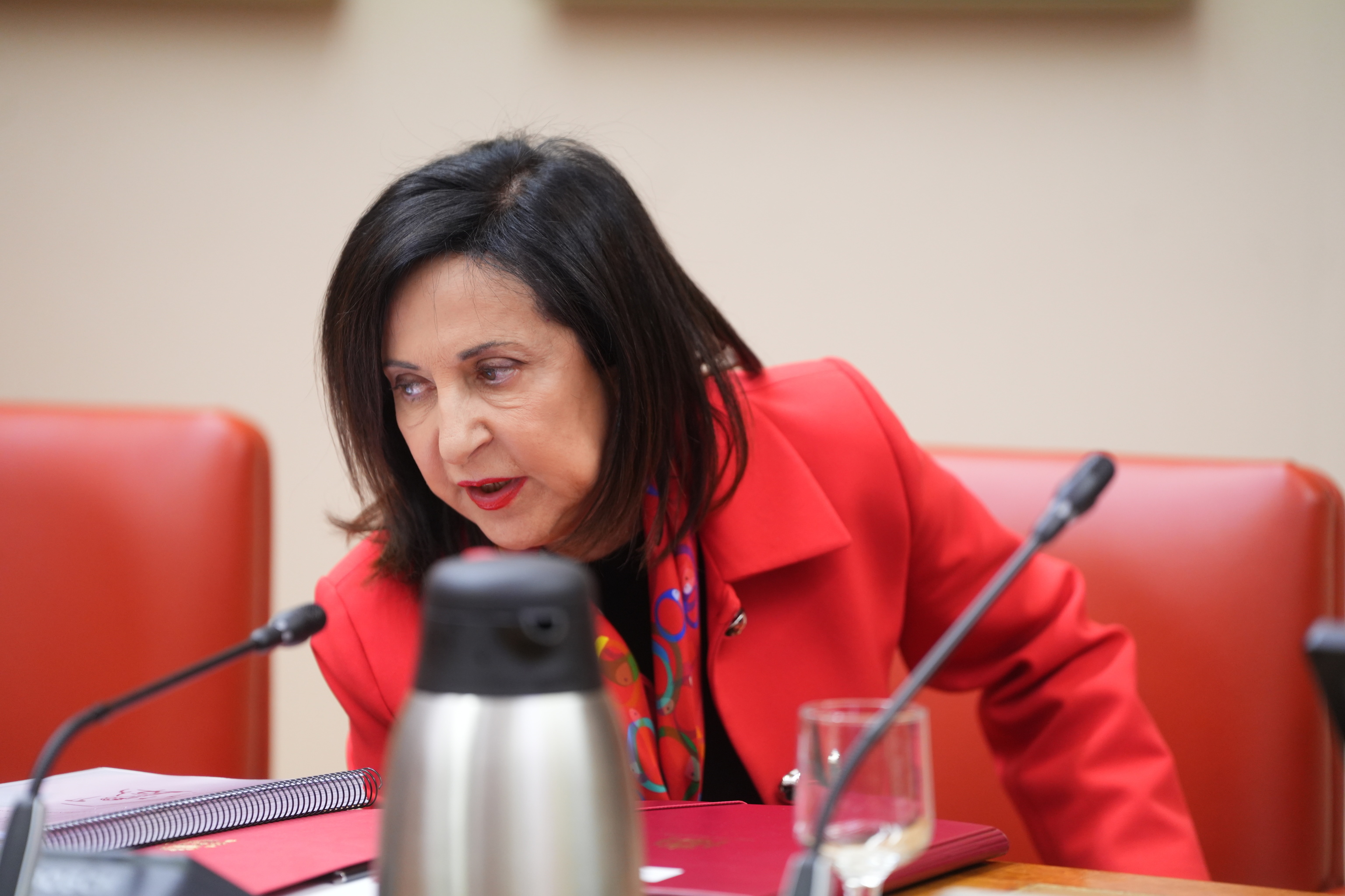 La ministra de Defensa, Margarita Robles, en el Senado.
