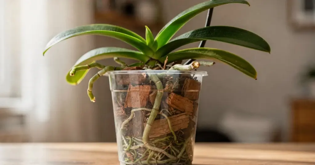 ¿Es necesario cortar las raíces de orquídea que salen del macetero?