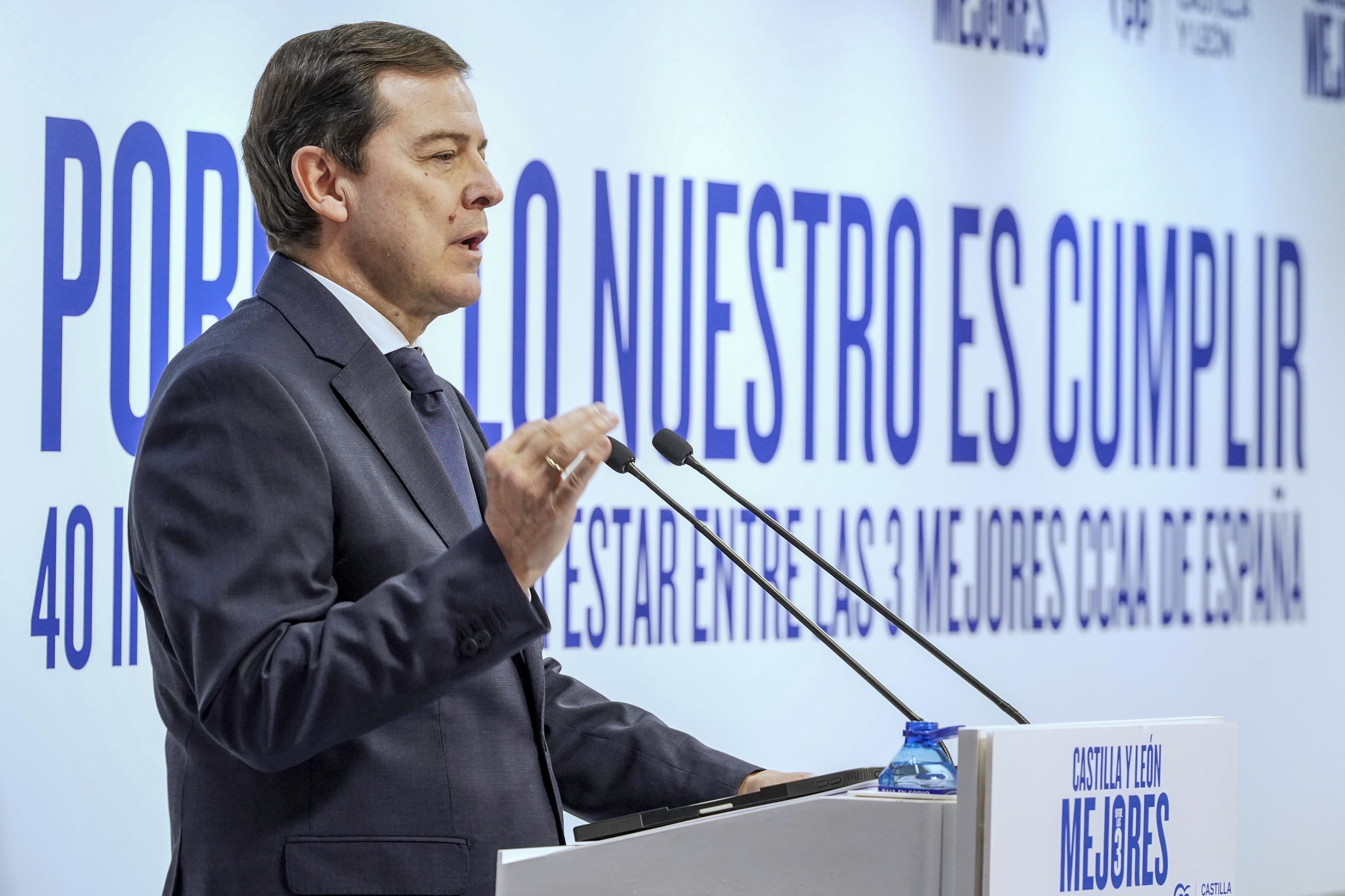 El presidente de Castilla y León, Alfonso Fernández Mañueco.