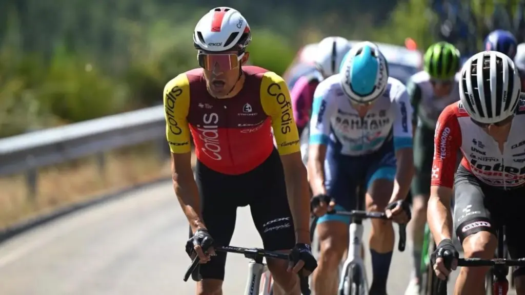 Sergio Samitier, durante la Vuelta a España.