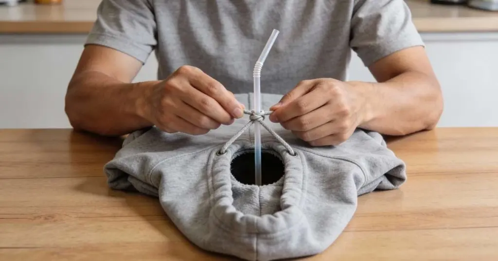 Un sorbete: el truco viral para pasar el cordón de tu sudadera sin complicaciones