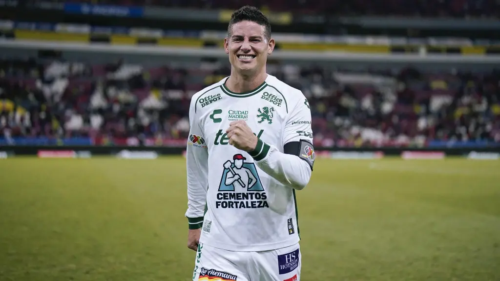 James Rodríguez, con el Club León