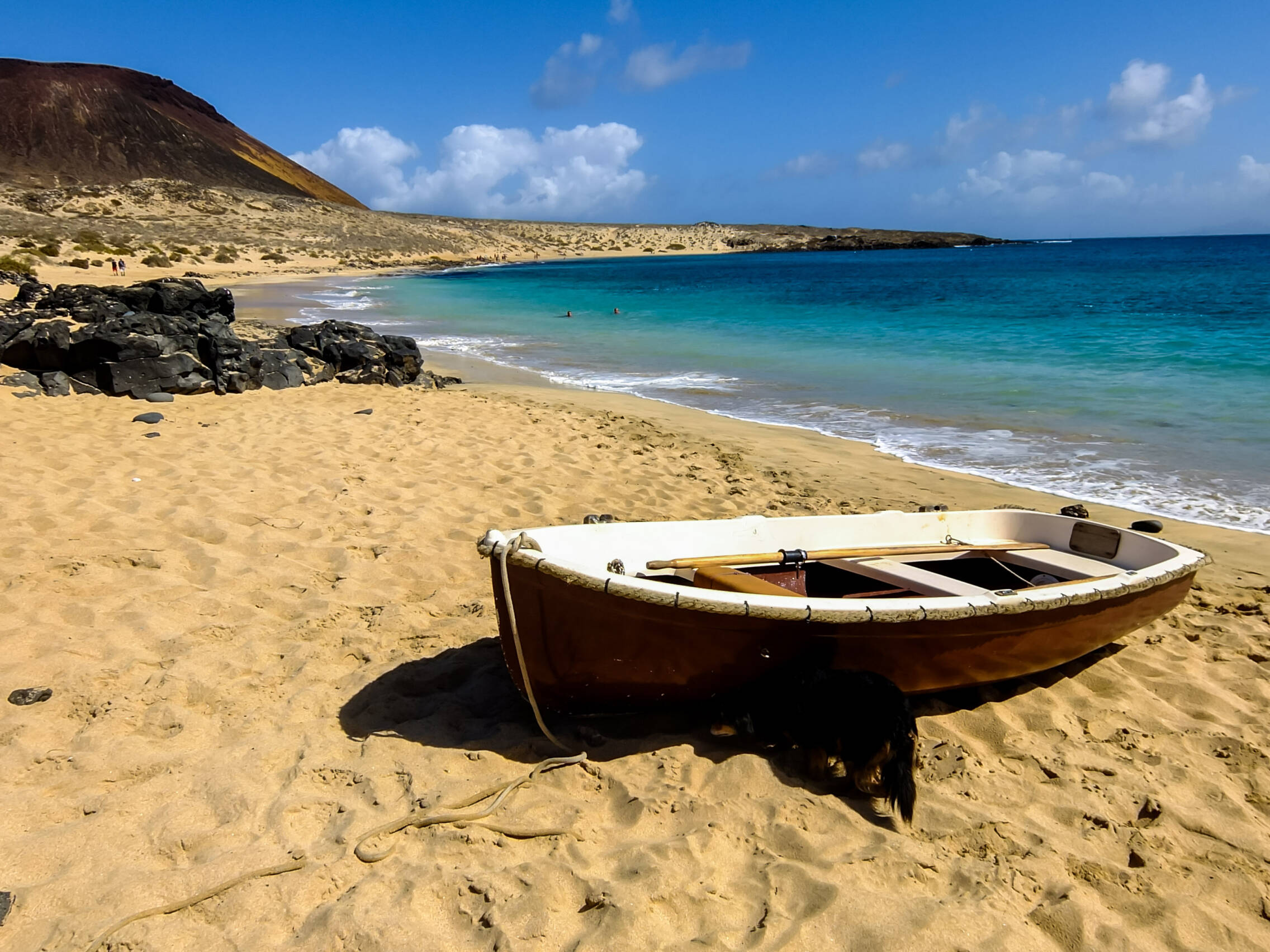 Foto: Playa de arena dorada y aguas cristalinas en una isla del archipiélago de Canarias. (iStock)