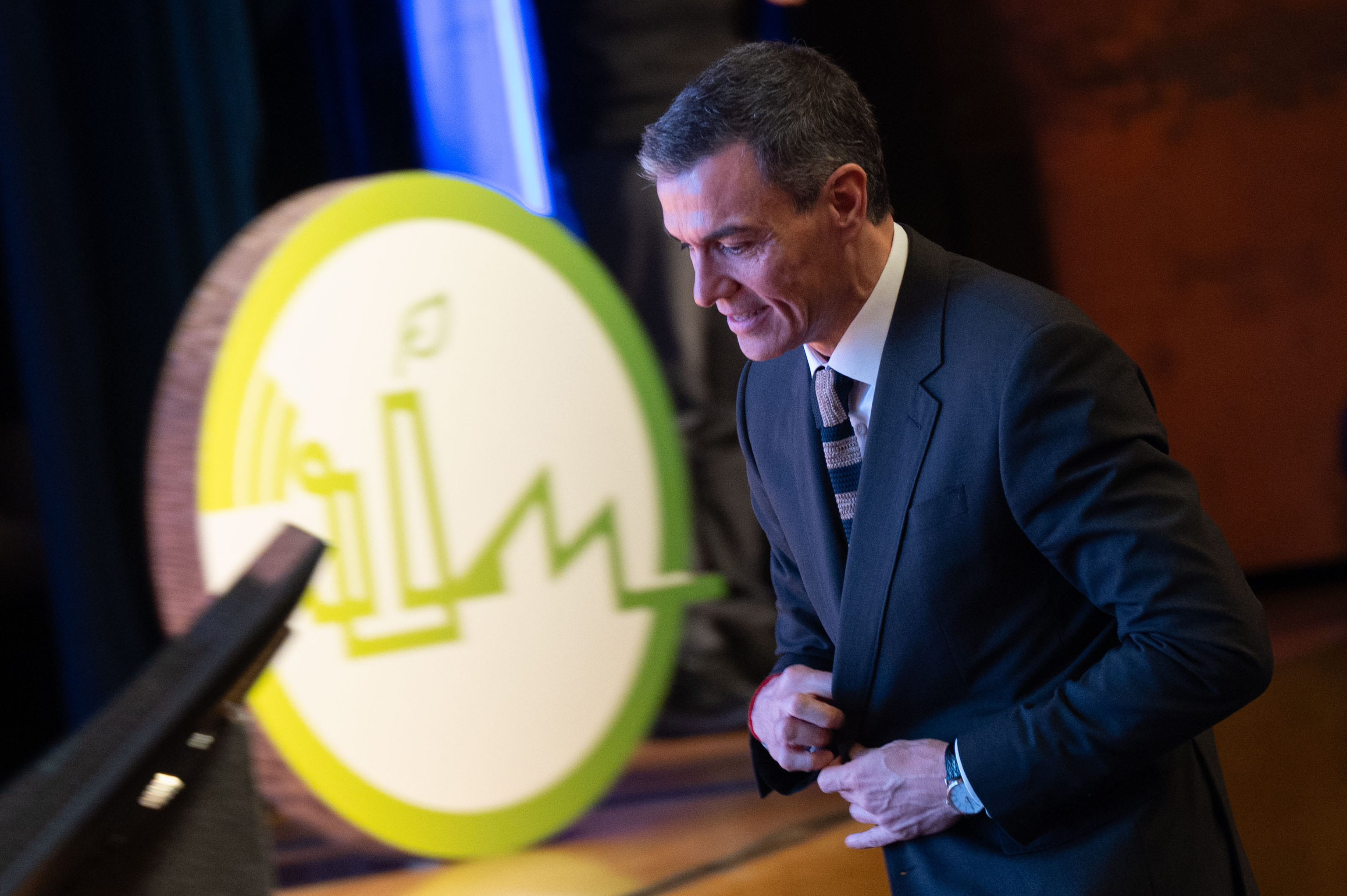 El presidente del Gobierno, Pedro Sánchez, ayer en Bilbao.