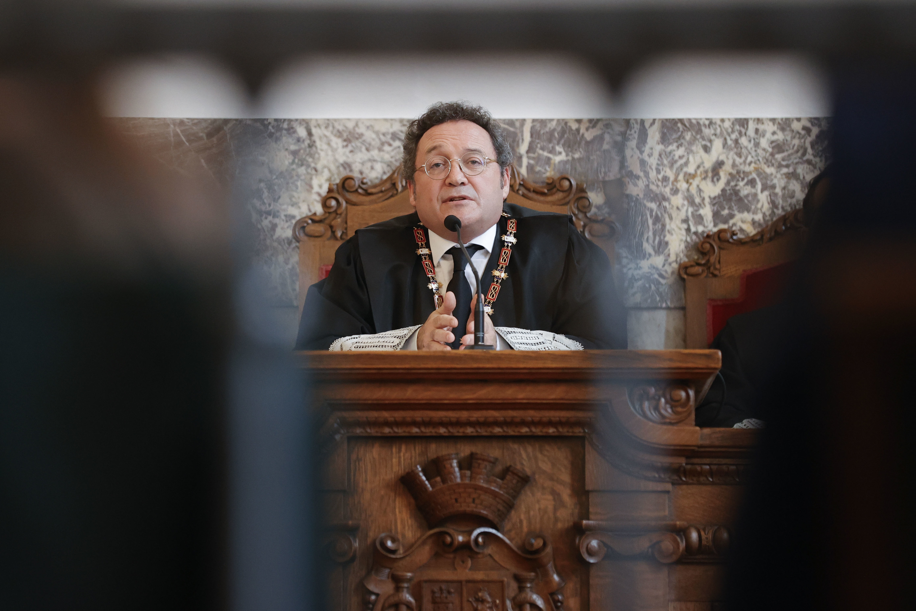 El ex fiscal general del Estado, Álvaro García Ortiz, en la toma de posesión de la fiscal superior de Galicia.