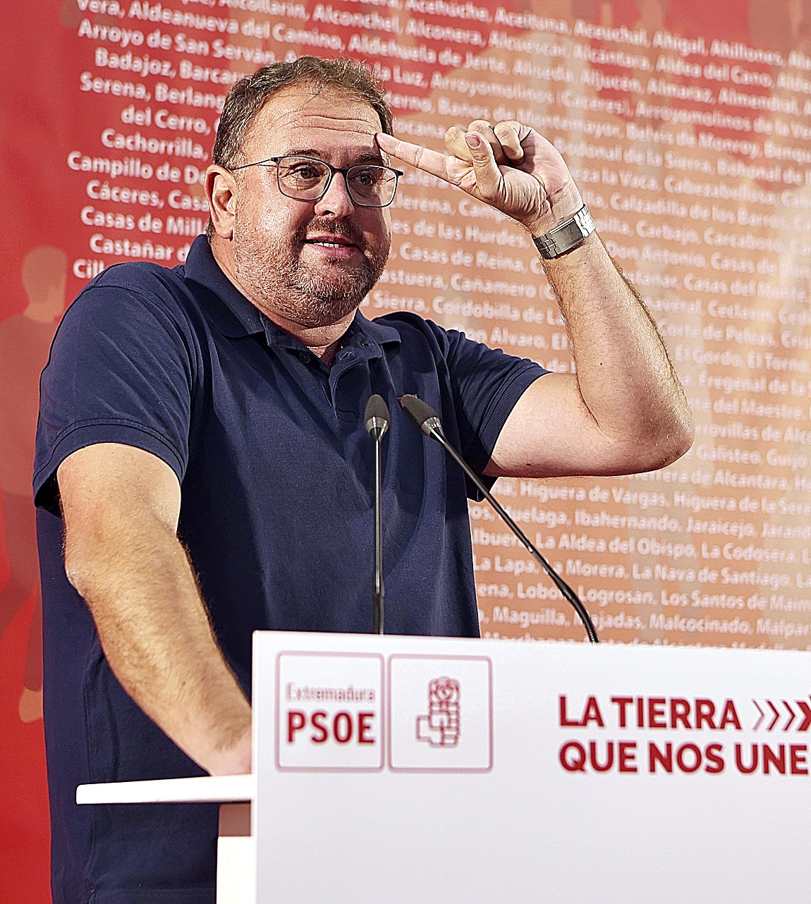 El alcalde de Mérida, Antonio Rodríguez, en un acto el pasado 4 de septiembre de 2025.