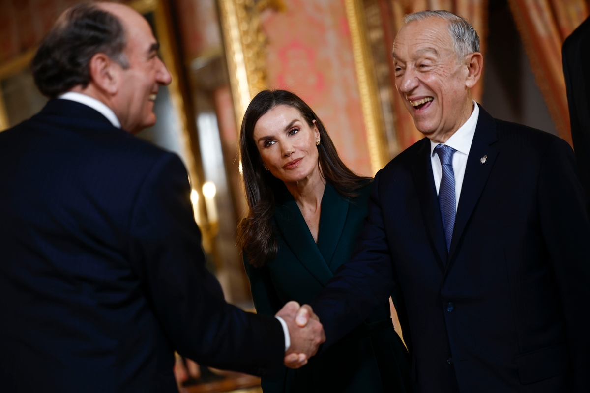 Los reyes reciben al presidente