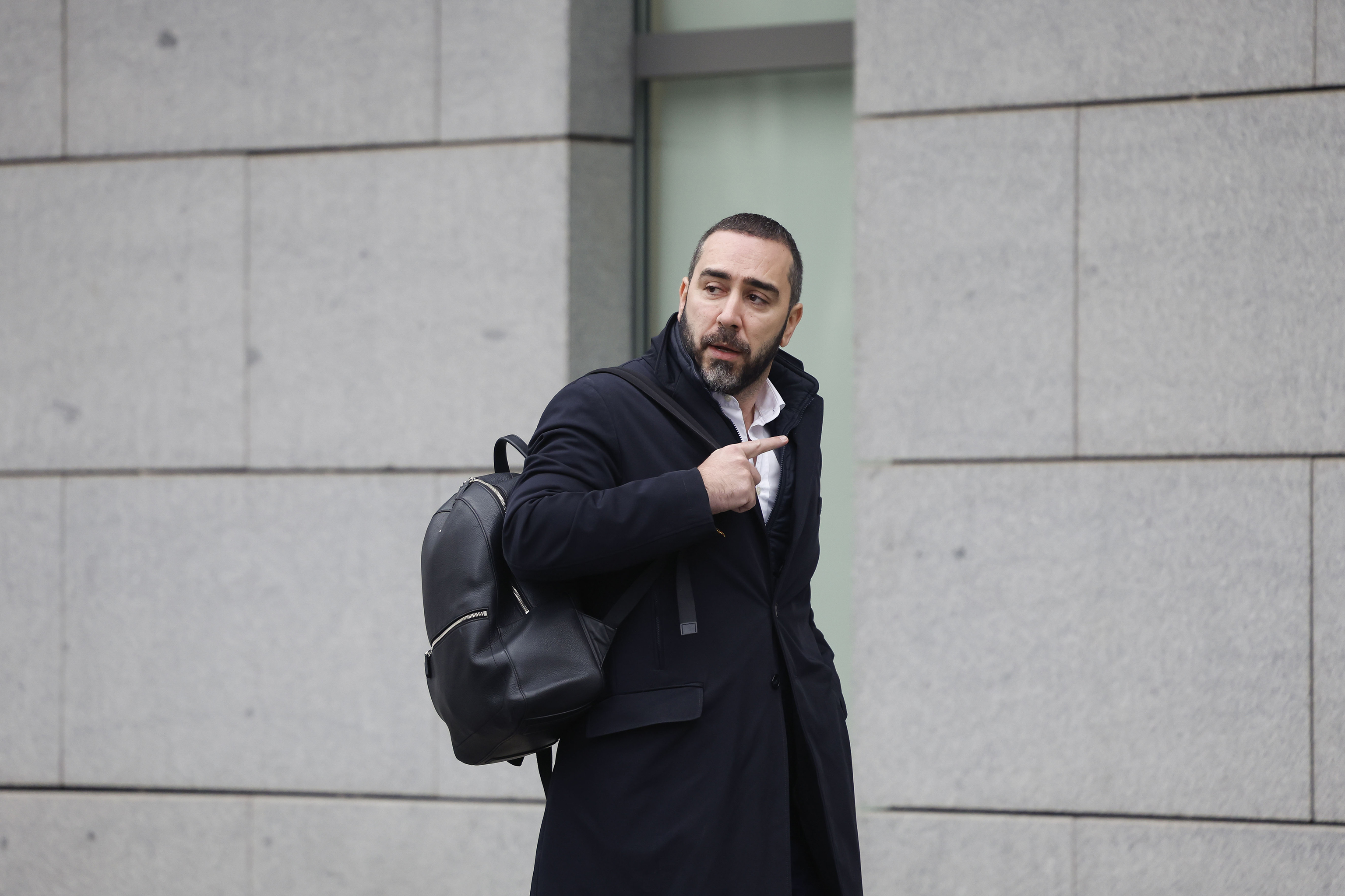 Víctor de Aldama, a su llegada a la Audiencia Nacional.