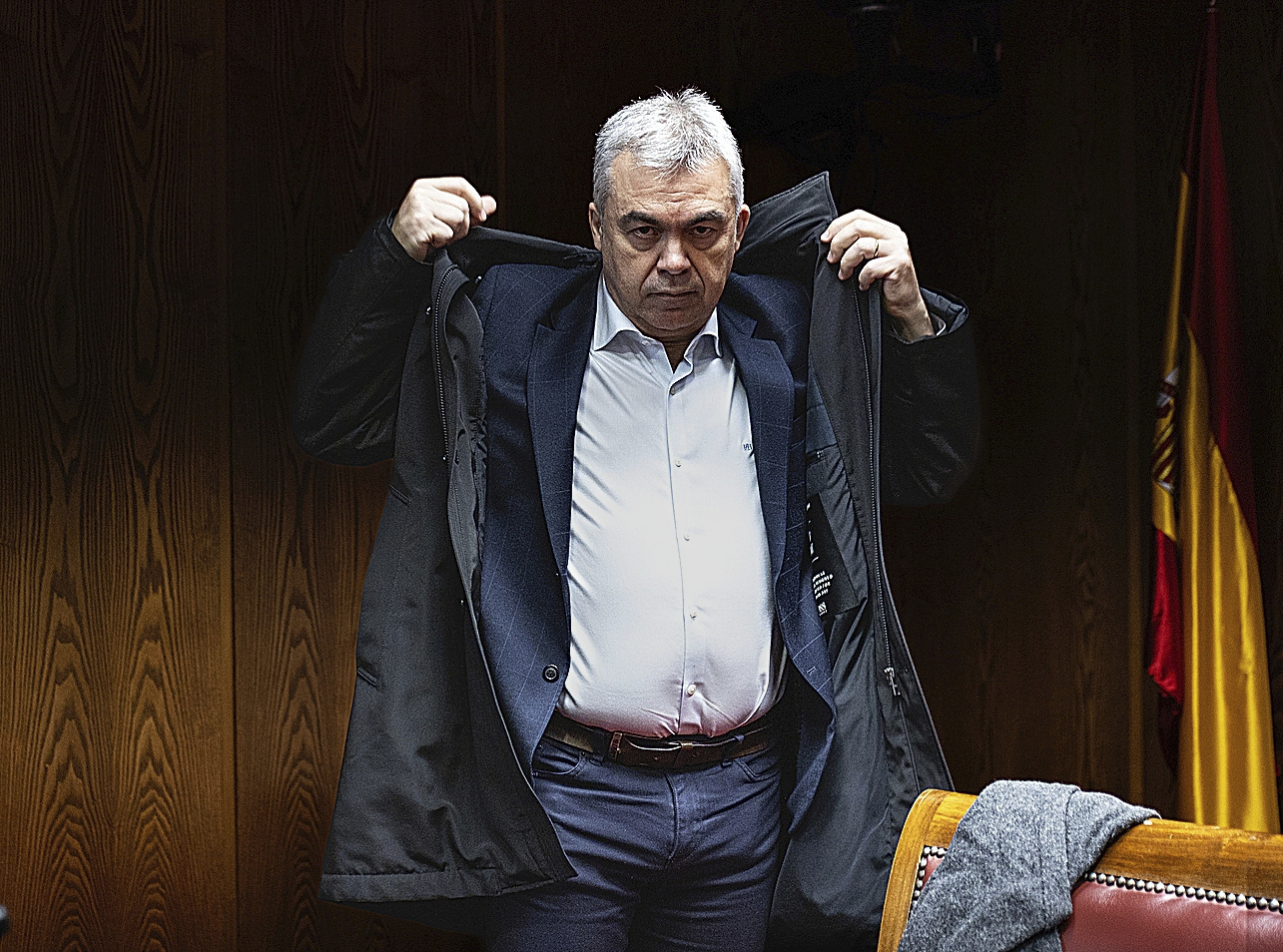 El ex secretario de Organización del PSOE, Santos Cerdán, en el Senado el pasado diciembre.