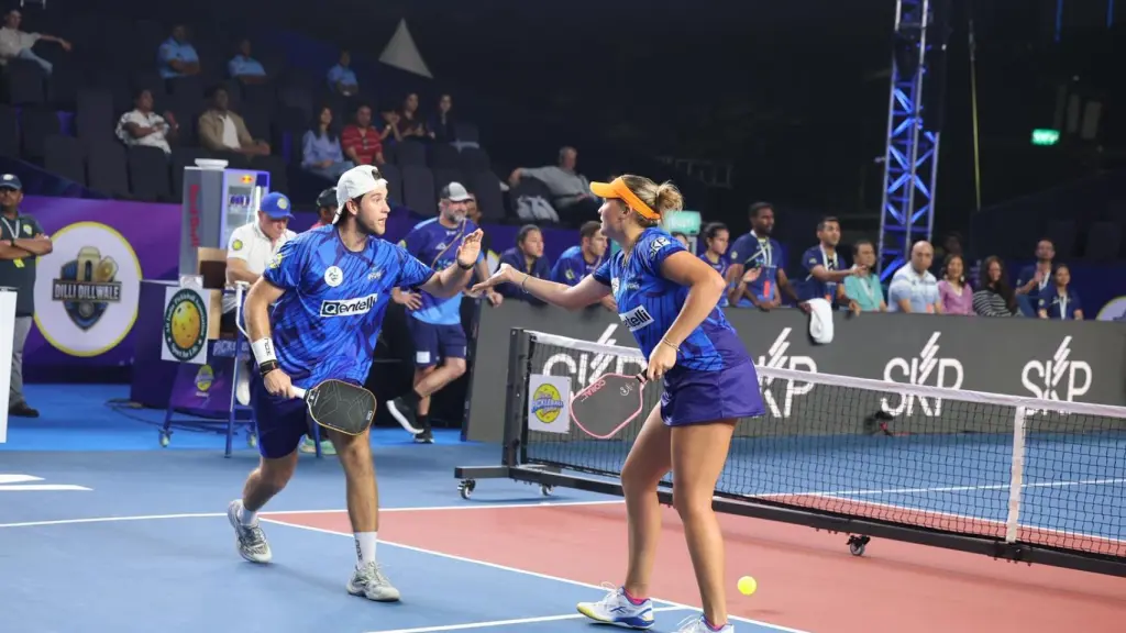 Pep Canyandell, durante un torneo de pickleball en India.