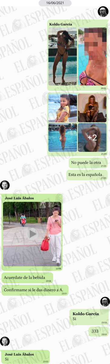 Conversación de Luis Ábalos con Koldo García en 2021