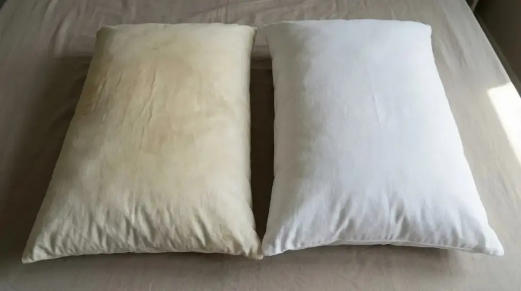 3 trucos para devolver el blanco a tus almohadas amarillentas