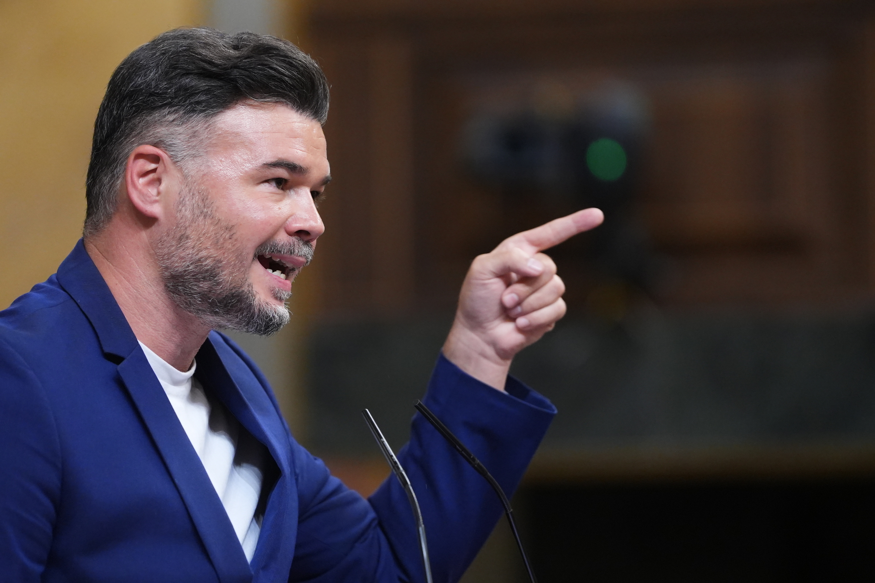 Gabriel Rufián (ERC) interviene en el Congreso.