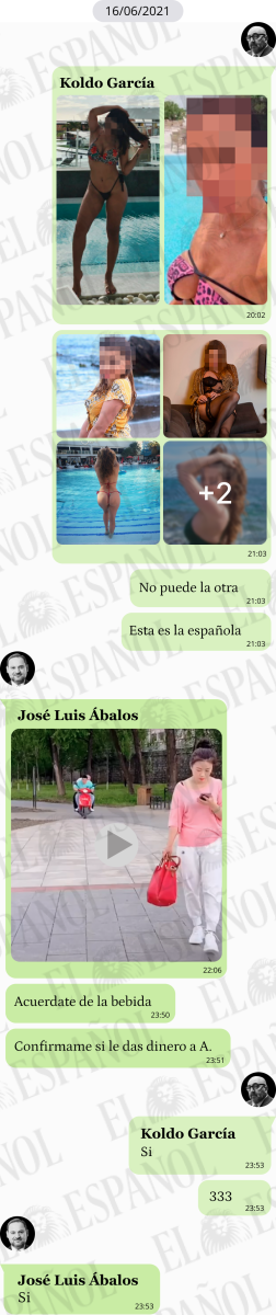 Conversación de Luis Ábalos con Koldo García en 2021