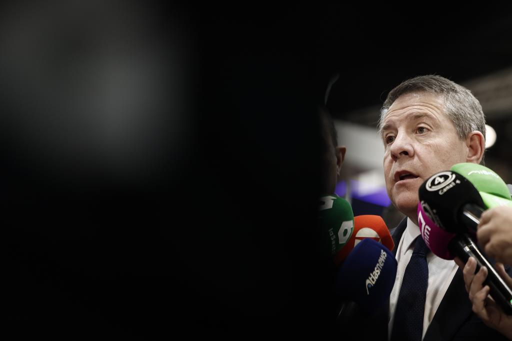 Emiliano García-Page, hace unos días en FITUR
