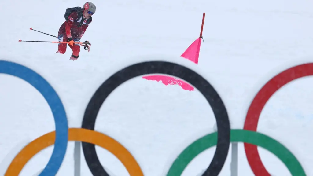 La suiza Marianne Fatton, durante la final de esprint de esquí de montaña