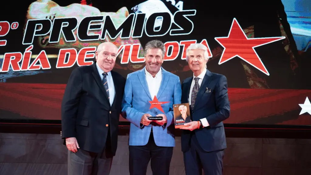Olazabal hablando tras recibir el premio