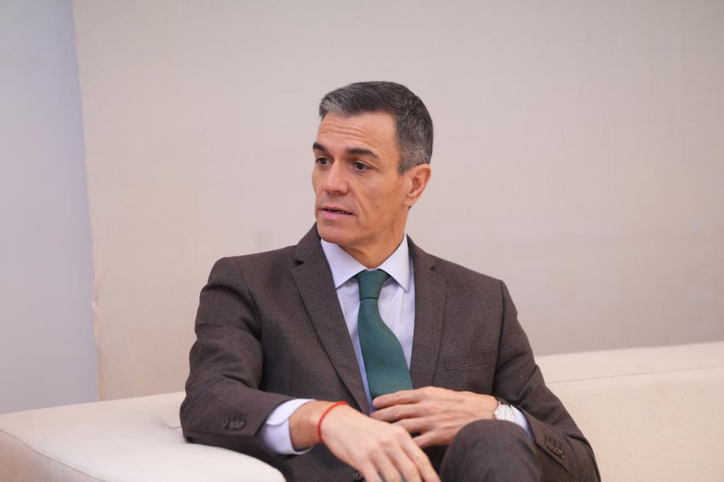 Pedro Sánchez, el martes, en La Moncloa.