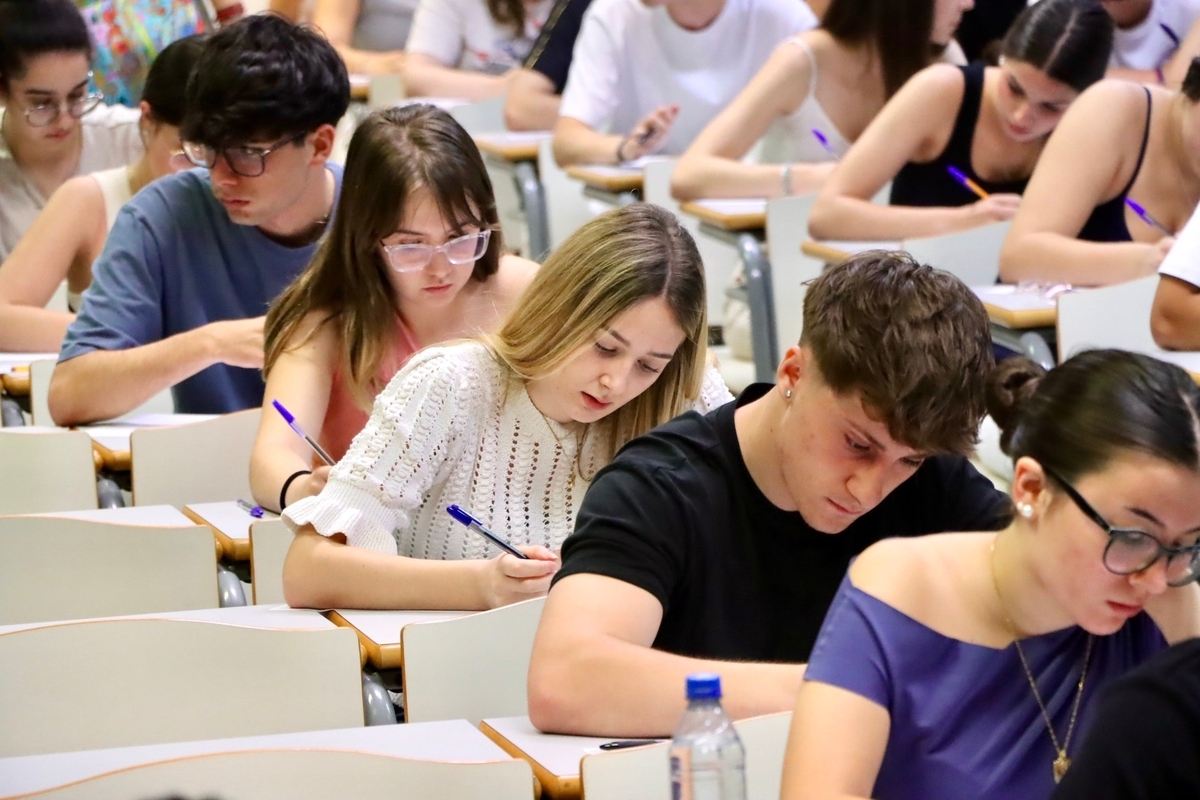 Estudiantes durante una de las
