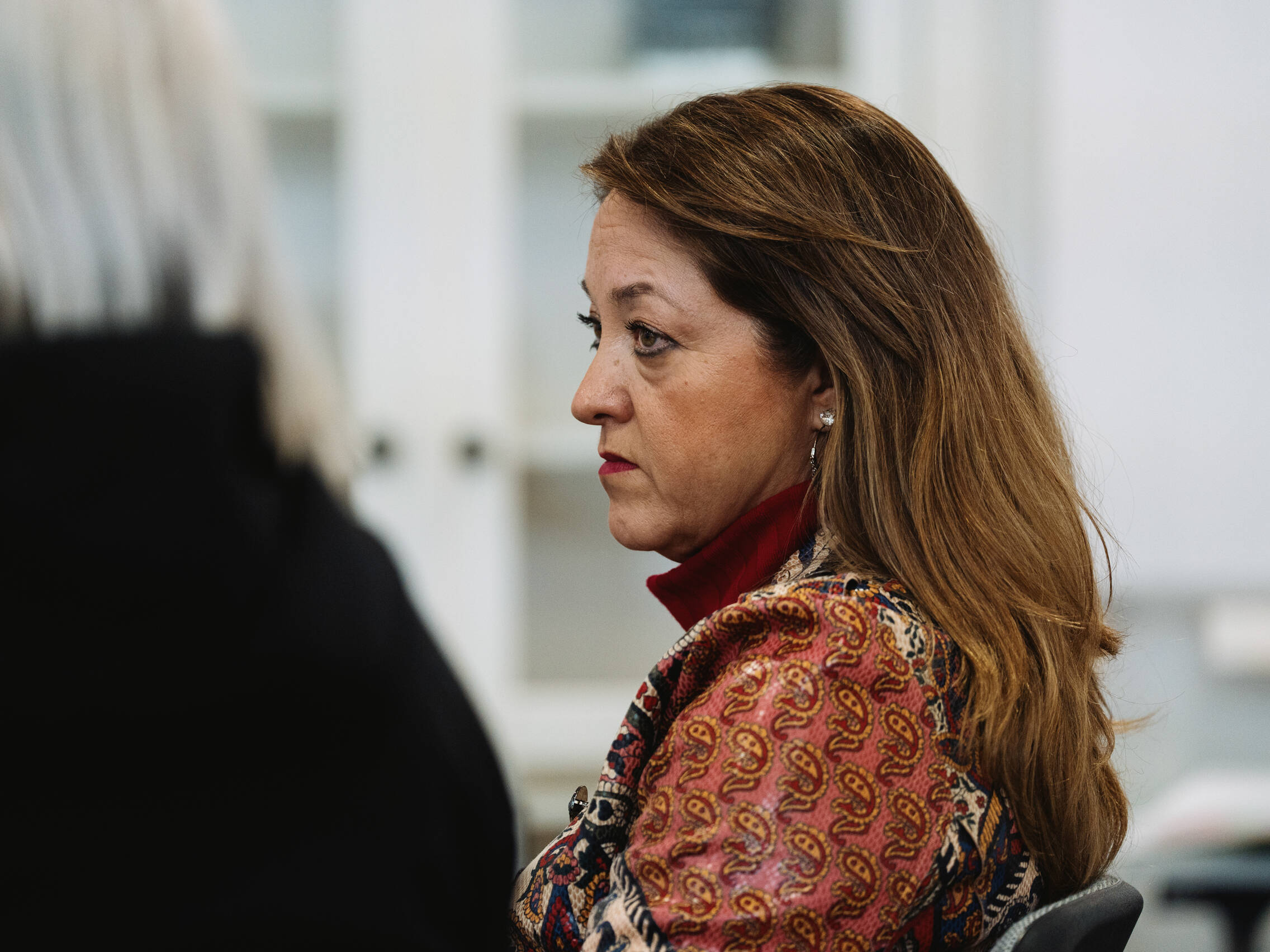 Patricia Ávila, psicóloga, conduce el grupo de terapia. (J. I. R.)