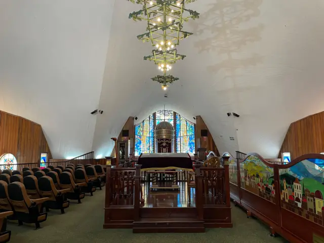  interior de la sinagoga Sharei Binyamin
