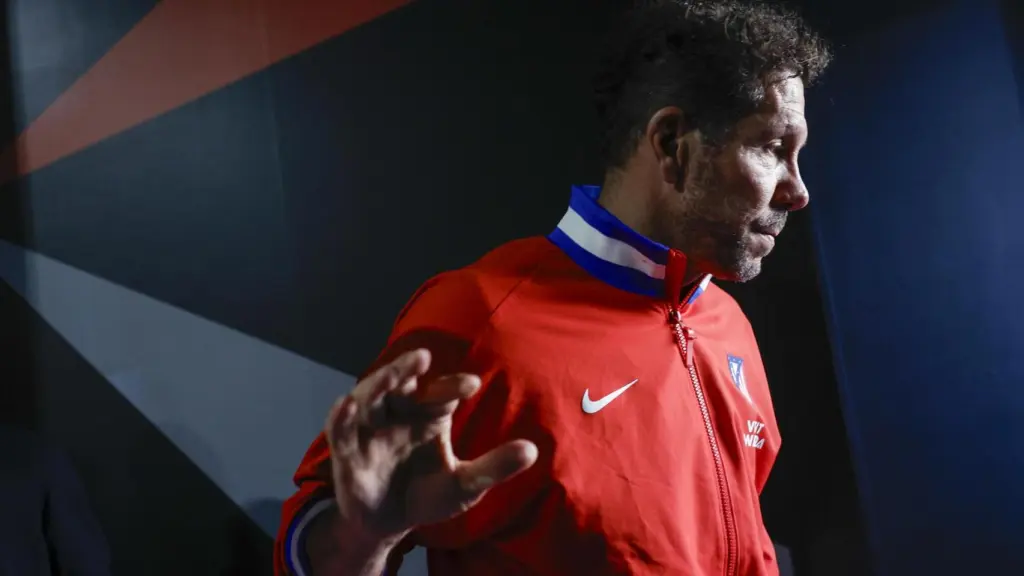 Simeone, tras dar su rueda de prensa previa a las semis de la Supercopa de España