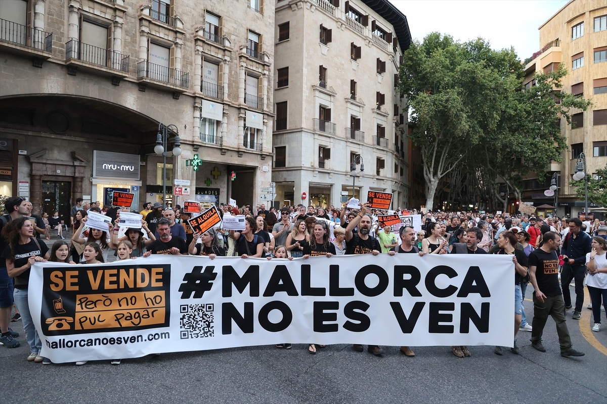 Decenas de personas en Mallorca