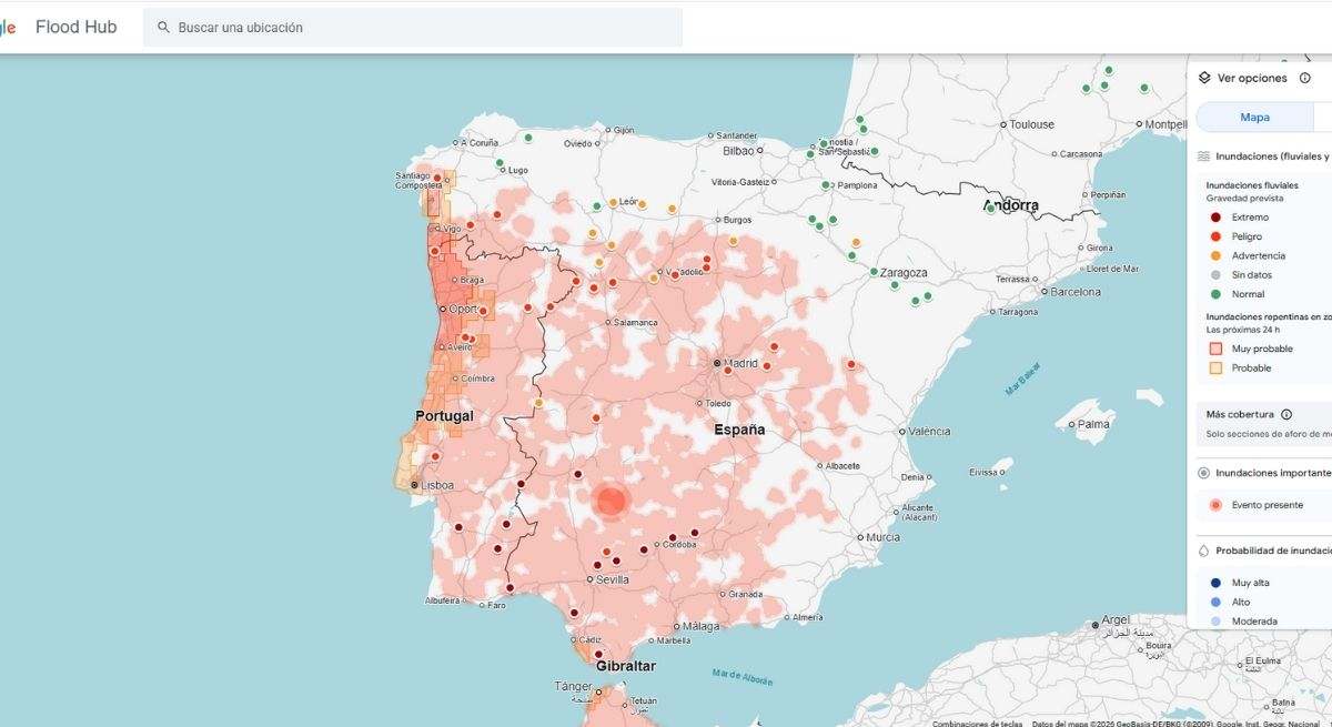 Este es el Google Maps de las inundaciones: un mapa que alerta del riesgo con antelación