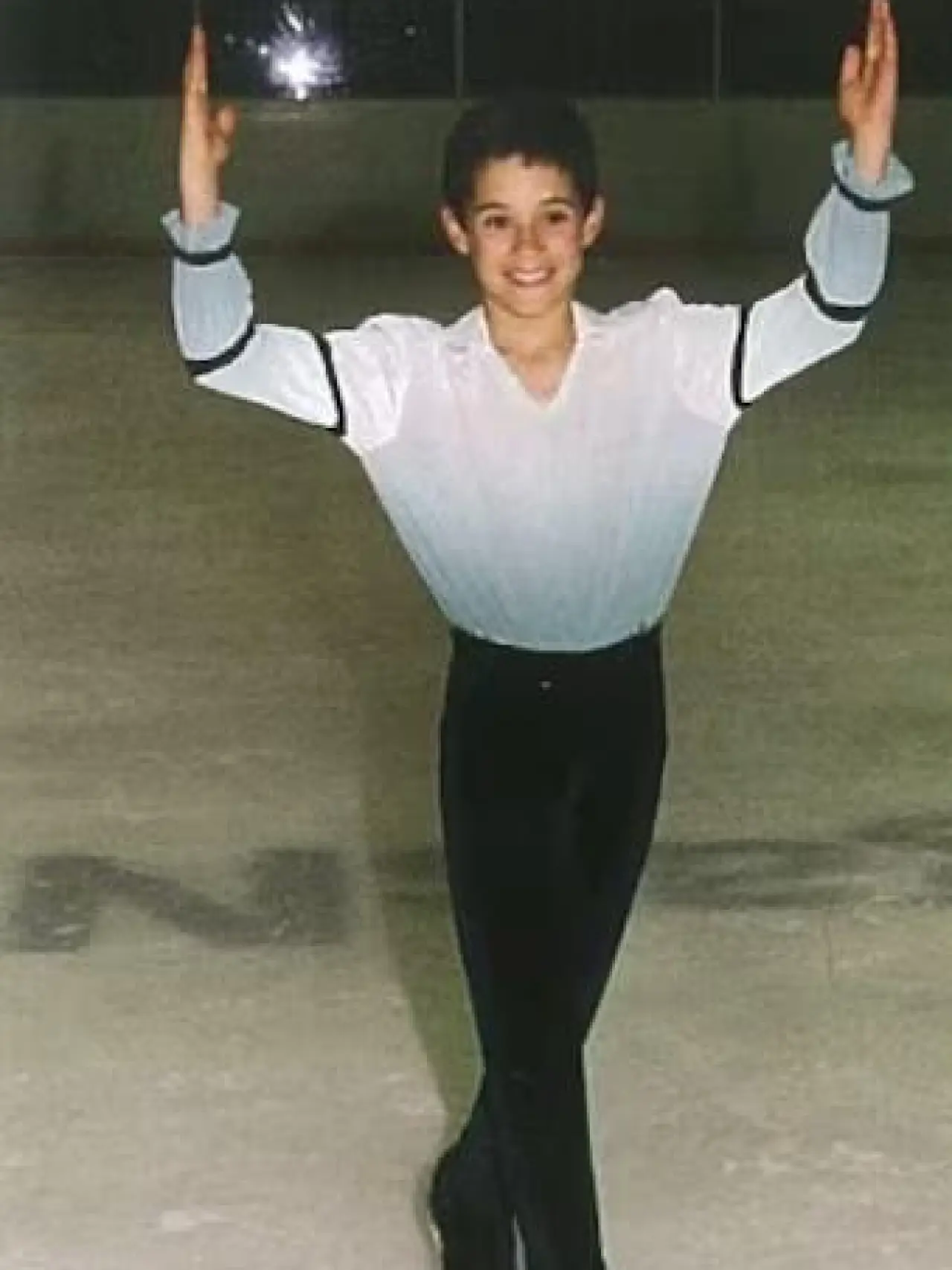 Javier Fernández, durante sus inicios en el patinaje.