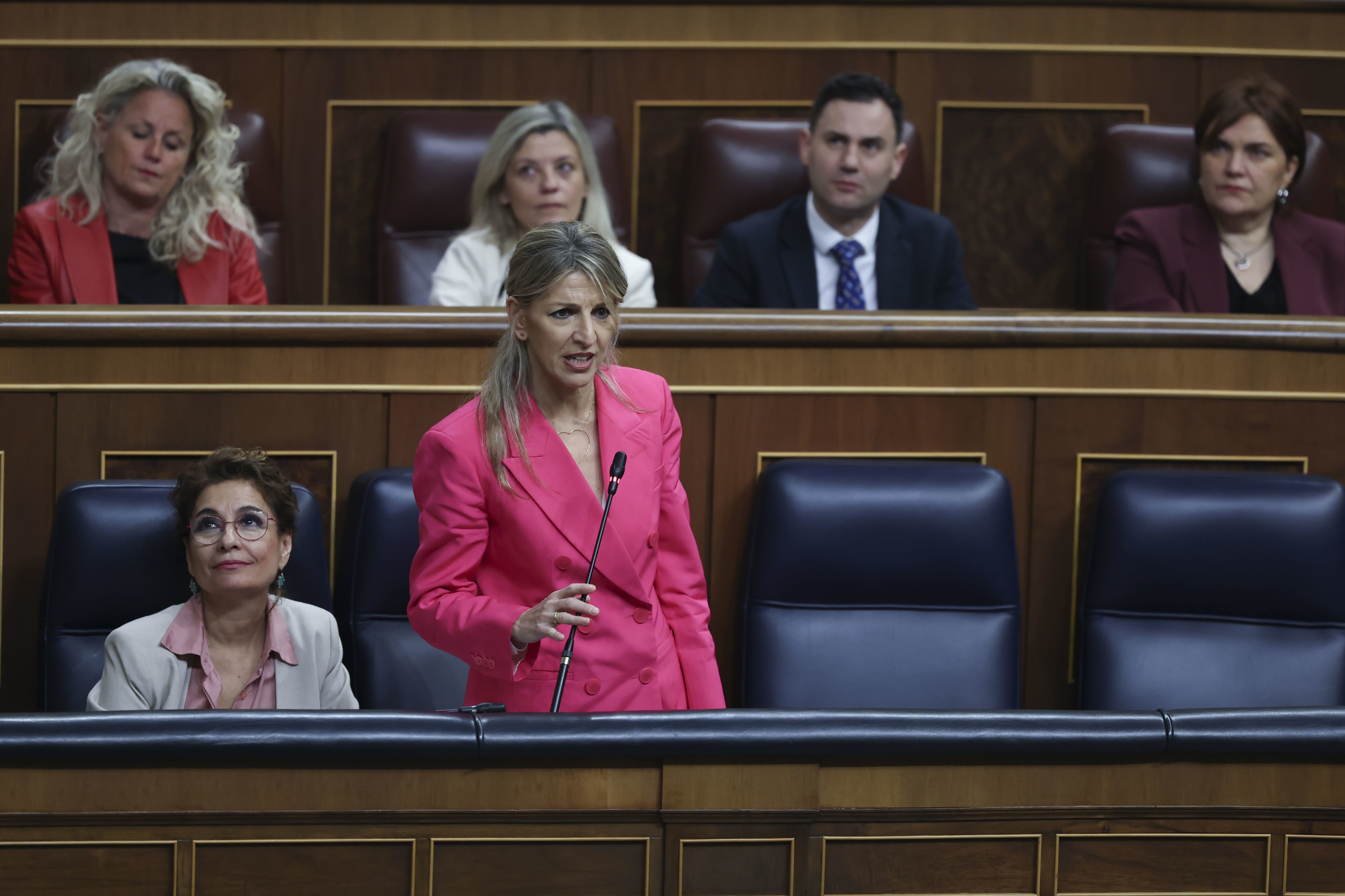 Yolanda Díaz, en una intervención este miércoles en el Congreso.