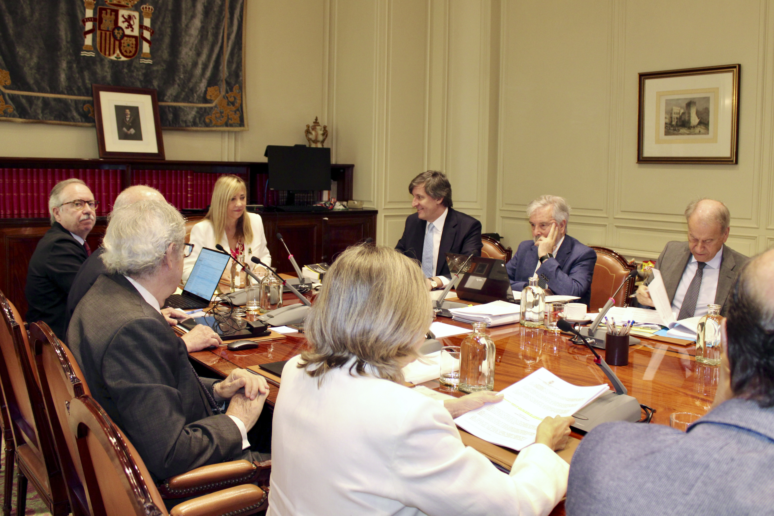 Los miembros del CGPJ durante el pleno.