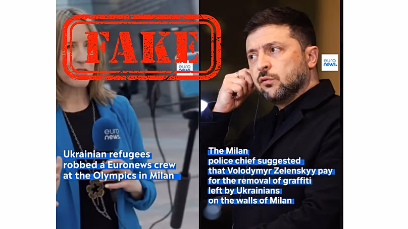 A selection of false Euronews reports