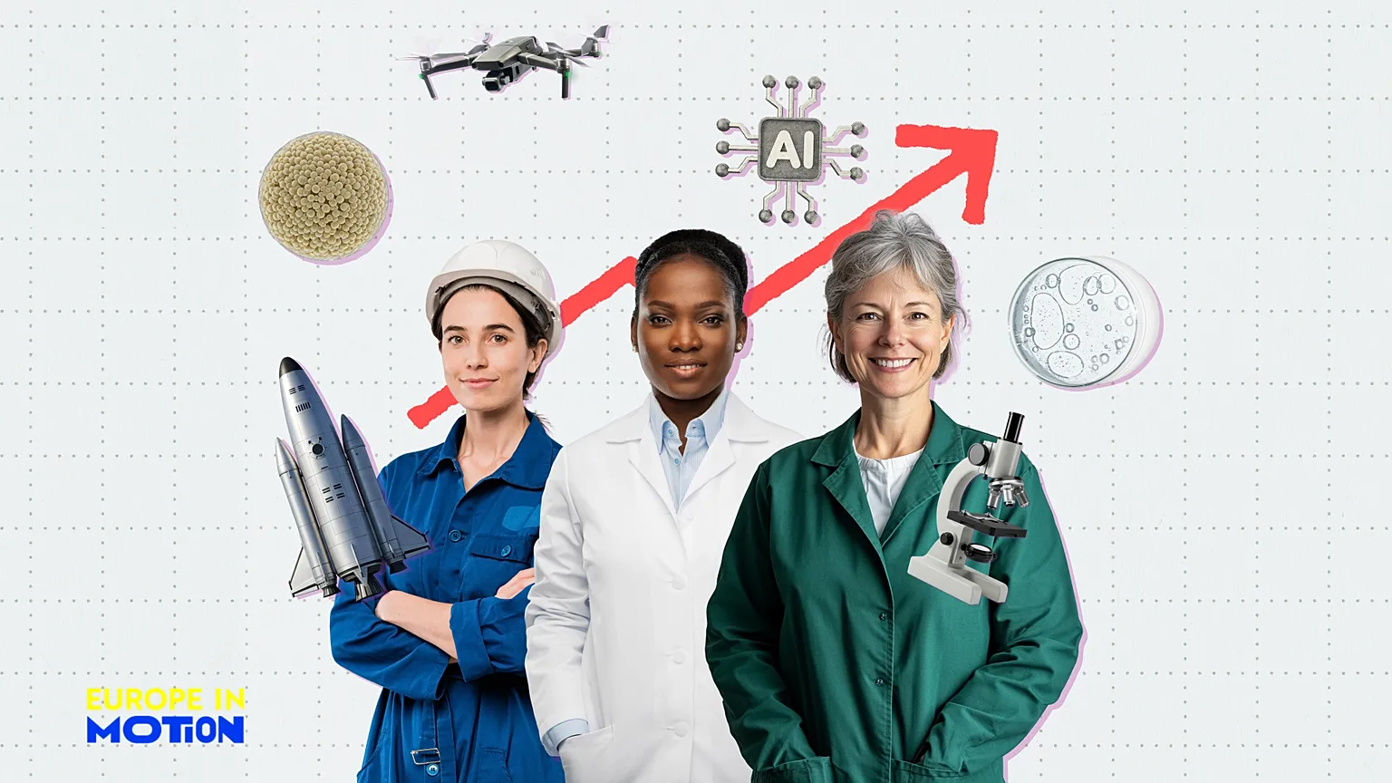 A rising number of them were women: the number of female scientists and engineers in the EU increased from 3.4 million in 2008 to 7.9 million in 2024.
