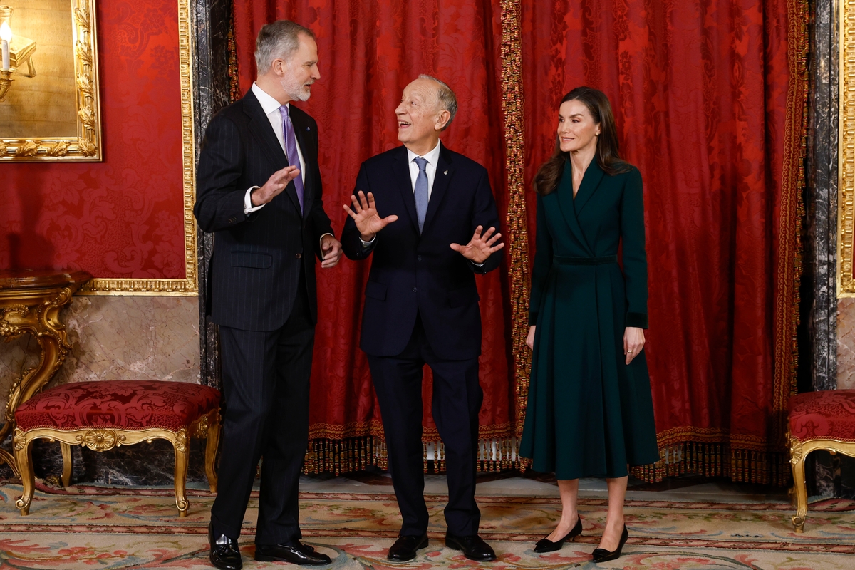 Los reyes reciben al presidente