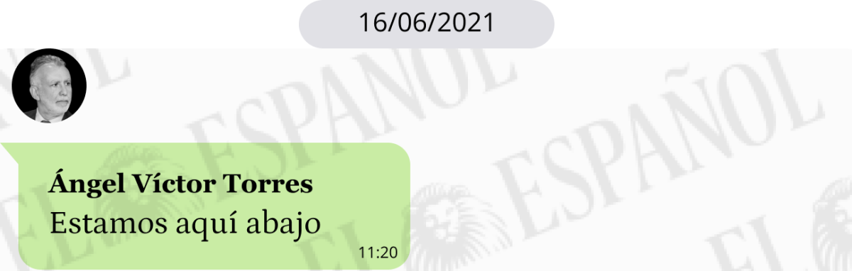 Conversación de Ángel Víctor Torres con Koldo García en 2021