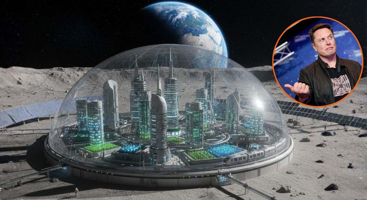 Parece ciencia ficción pero es real: Musk está planeando construir una ciudad en la Luna