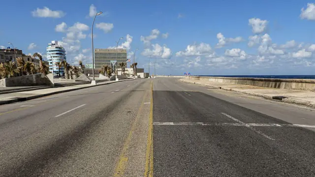 Avenida del Malecón de La Habana este domingo 8 de febrero.