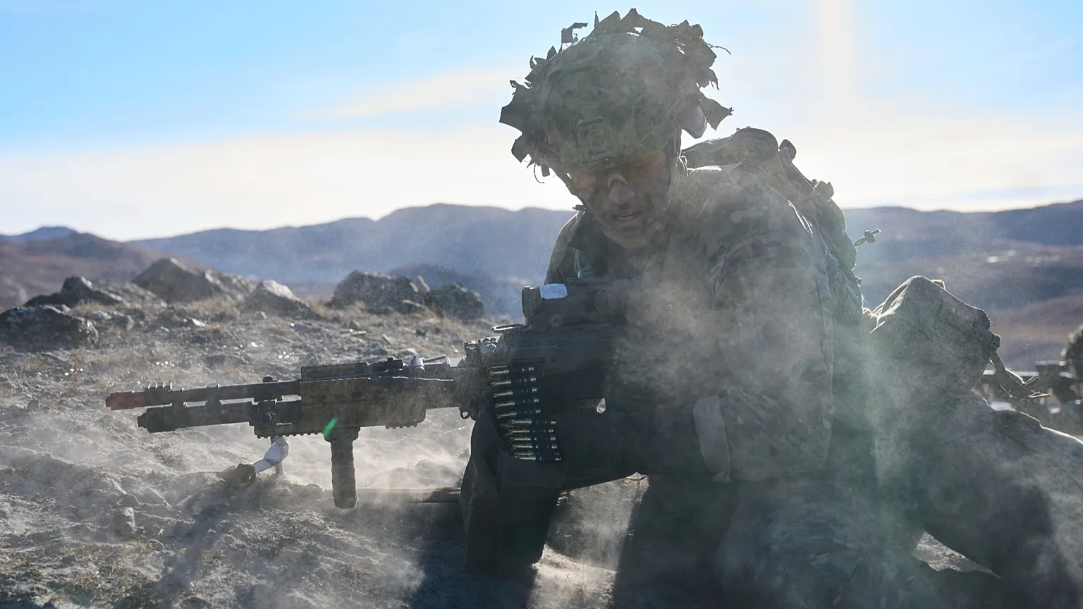 Danish military forces participate in a multi-national exercise in Kangerlussuaq, Greenland, 17 Sept 2025. 