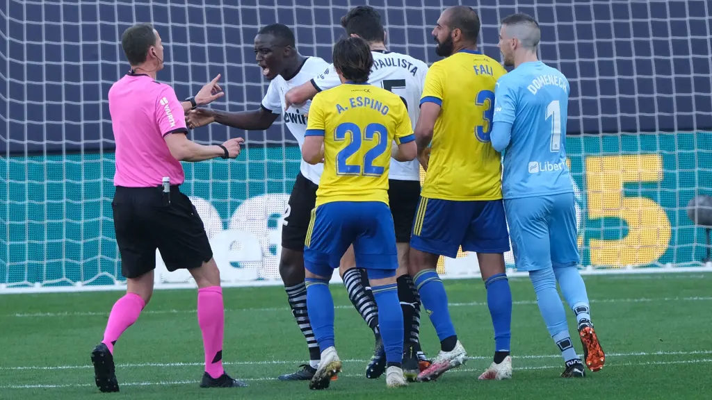 Diakhaby, tras el incidente con Juan Cala en un Cádiz - Valencia de 2021